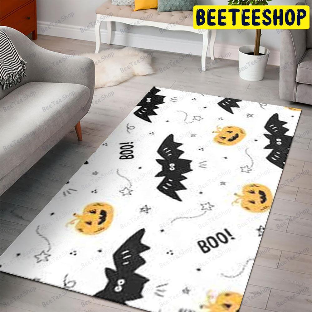 Bats Pumpkins Halloween Pattern 145 Beeteeshop Rug Rectangle Bats Pumpkins Halloween Pattern 145 Beeteeshop Rug Rectangle