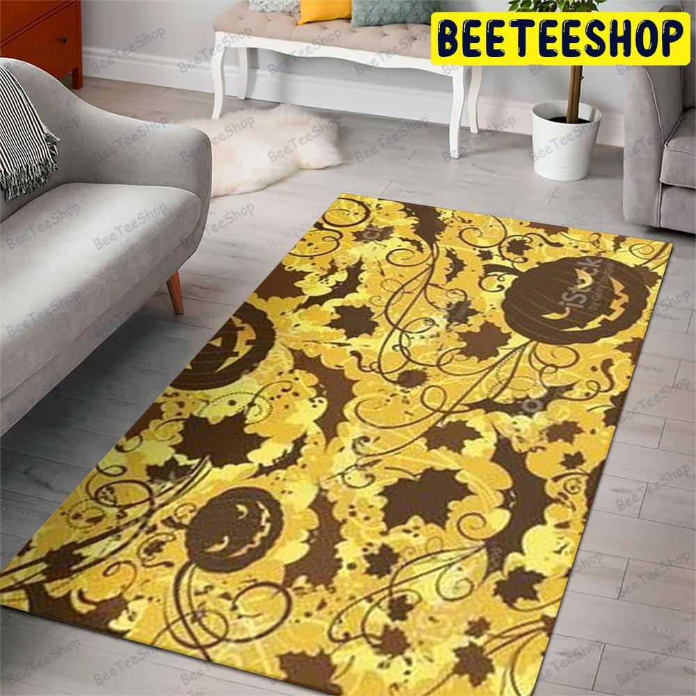 Bats Pumpkins Halloween Pattern 362 Beeteeshop Rug Rectangle Bats Pumpkins Halloween Pattern 362 Beeteeshop Rug Rectangle