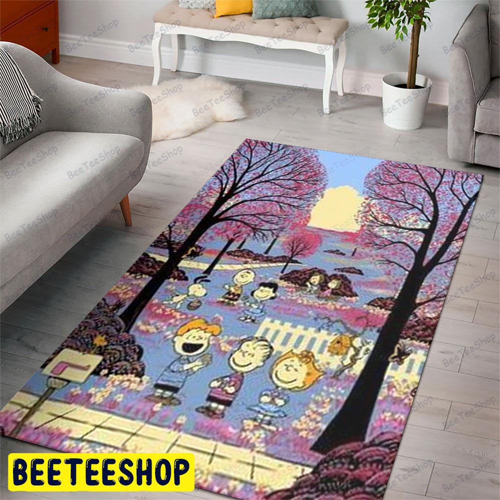 Beautiful Scene It's The Great Pumpkin Charlie Brown Halloween Beeteeshop Rug Rectangle Beautiful Scene It's The Great Pumpkin Charlie Brown Halloween Beeteeshop Rug Rectangle