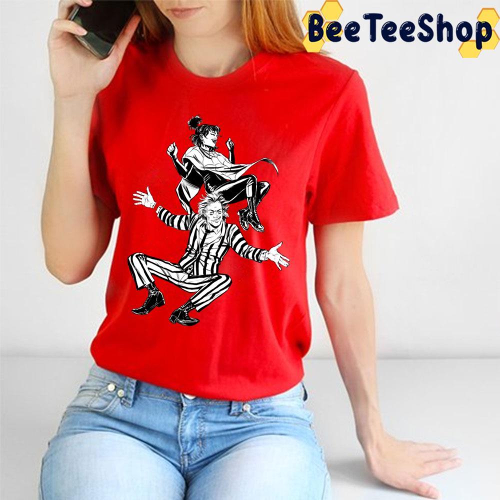 Black And White Beetlejuice Happy Halloween Beeteeshop Trending Unisex T-Shirt Black And White Beetlejuice Happy Halloween Beeteeshop Trending Unisex T-Shirt