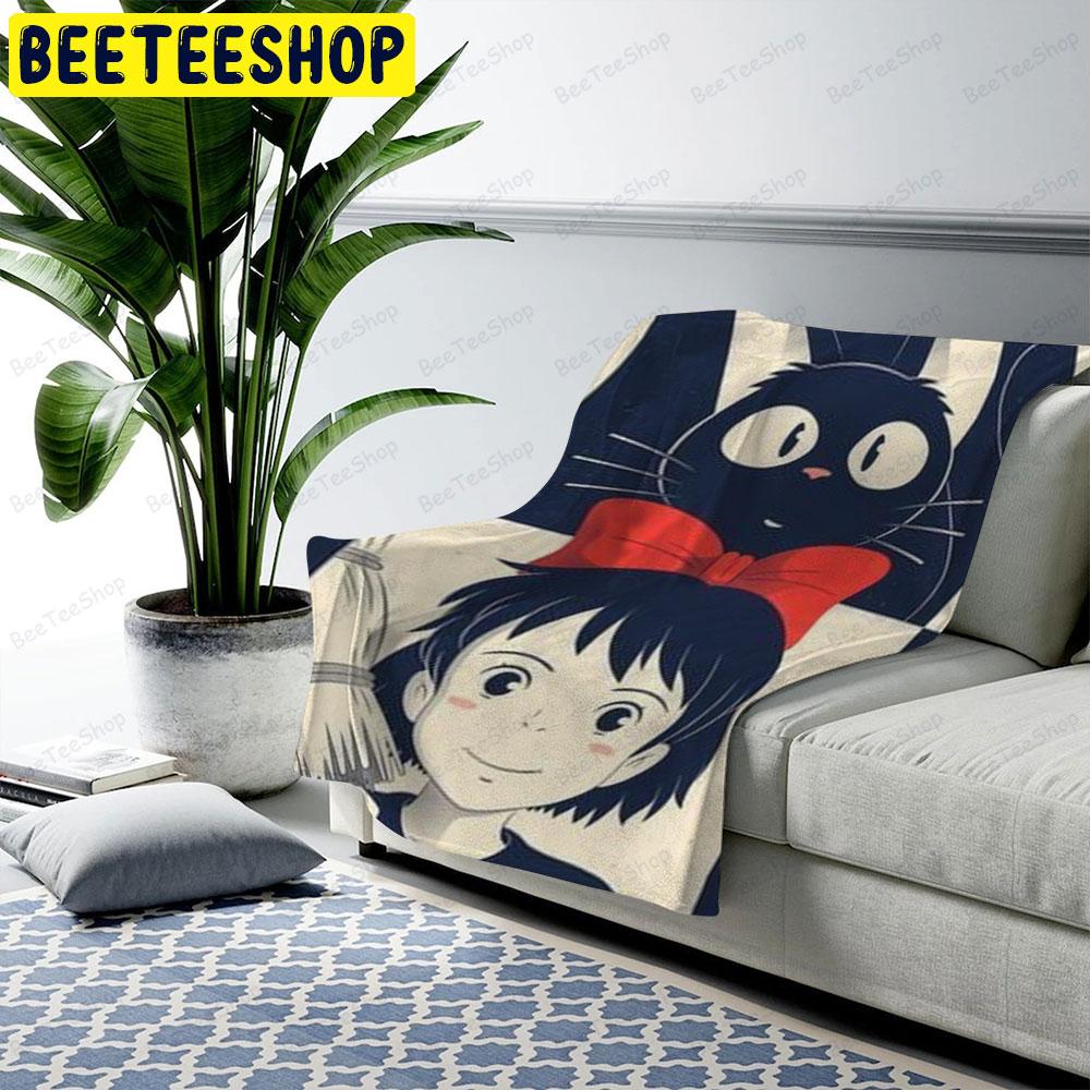Black Cat Kiki's Delivery Service Halloween Beeteeshop US Cozy Blanket Black Cat Kiki's Delivery Service Halloween Beeteeshop US Cozy Blanket