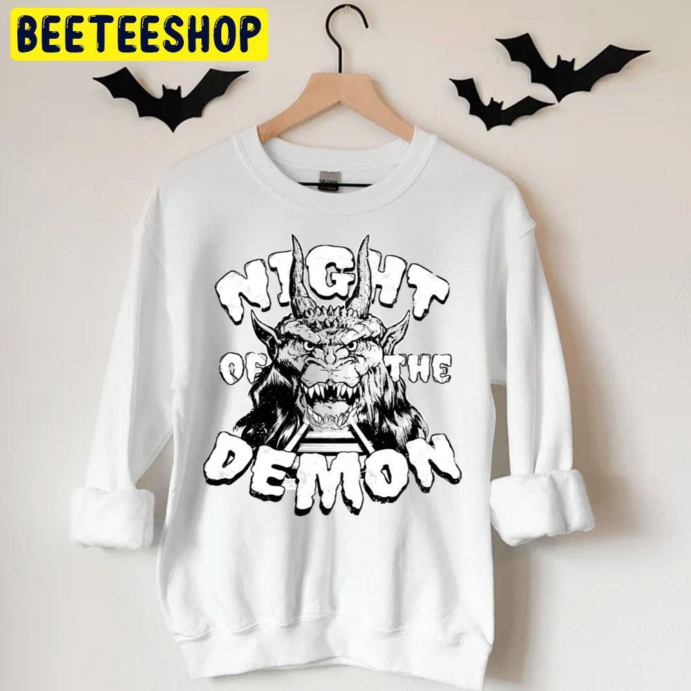 Black Monster Night Of The Demon Happy Halloween Beeteeshop Trending Unisex T-Shirt Black Monster Night Of The Demon Happy Halloween Beeteeshop Trending Unisex T-Shirt