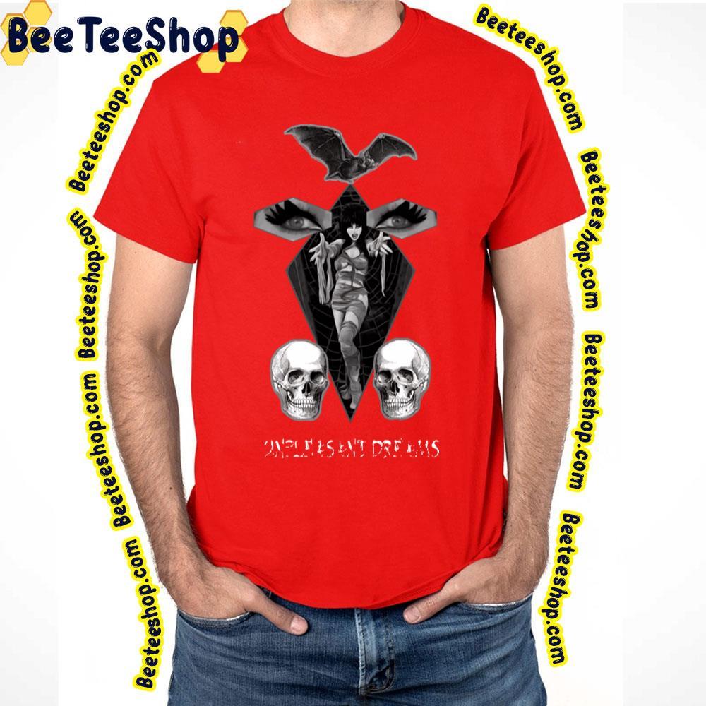 Black Skull Elvira Mistress Of The Dark Happy Halloween Beeteeshop Trending Unisex T-Shirt Black Skull Elvira Mistress Of The Dark Happy Halloween Beeteeshop Trending Unisex T-Shirt