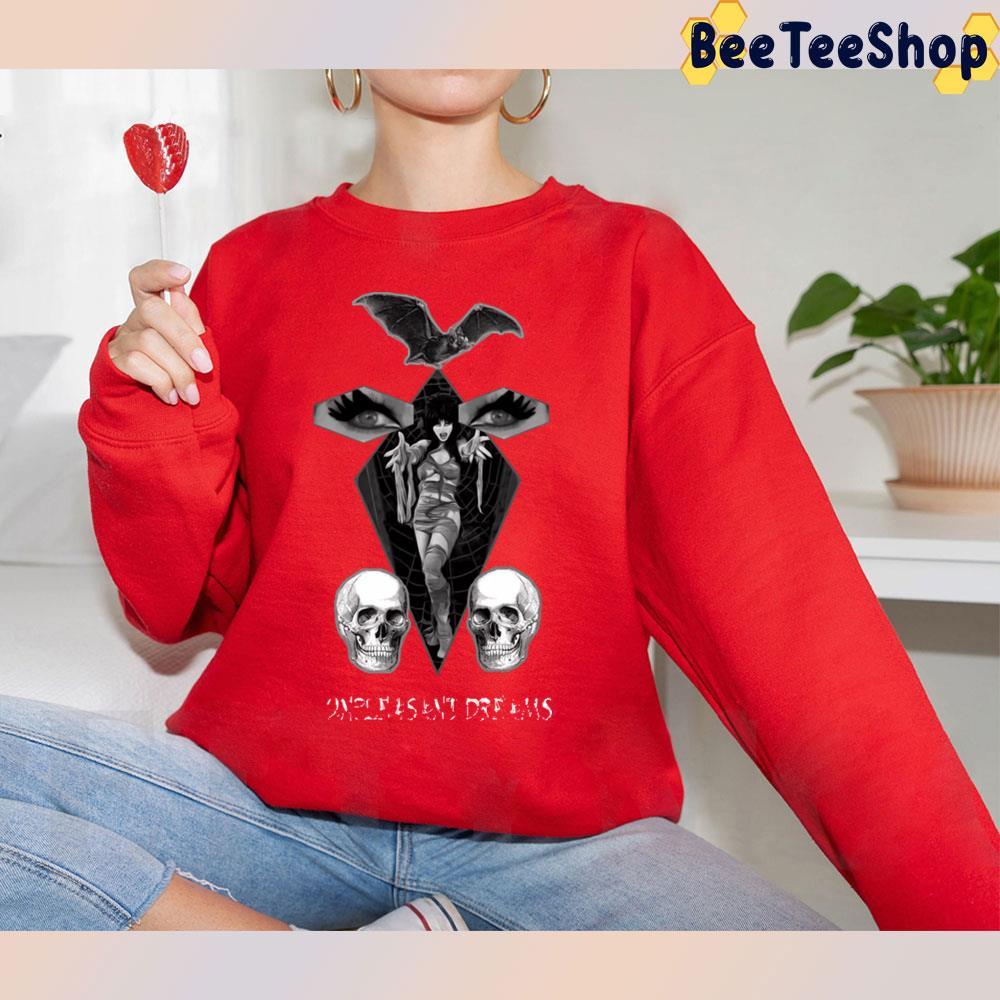 Black Skull Elvira Mistress Of The Dark Happy Halloween Beeteeshop Trending Unisex T-Shirt Black Skull Elvira Mistress Of The Dark Happy Halloween Beeteeshop Trending Unisex T-Shirt