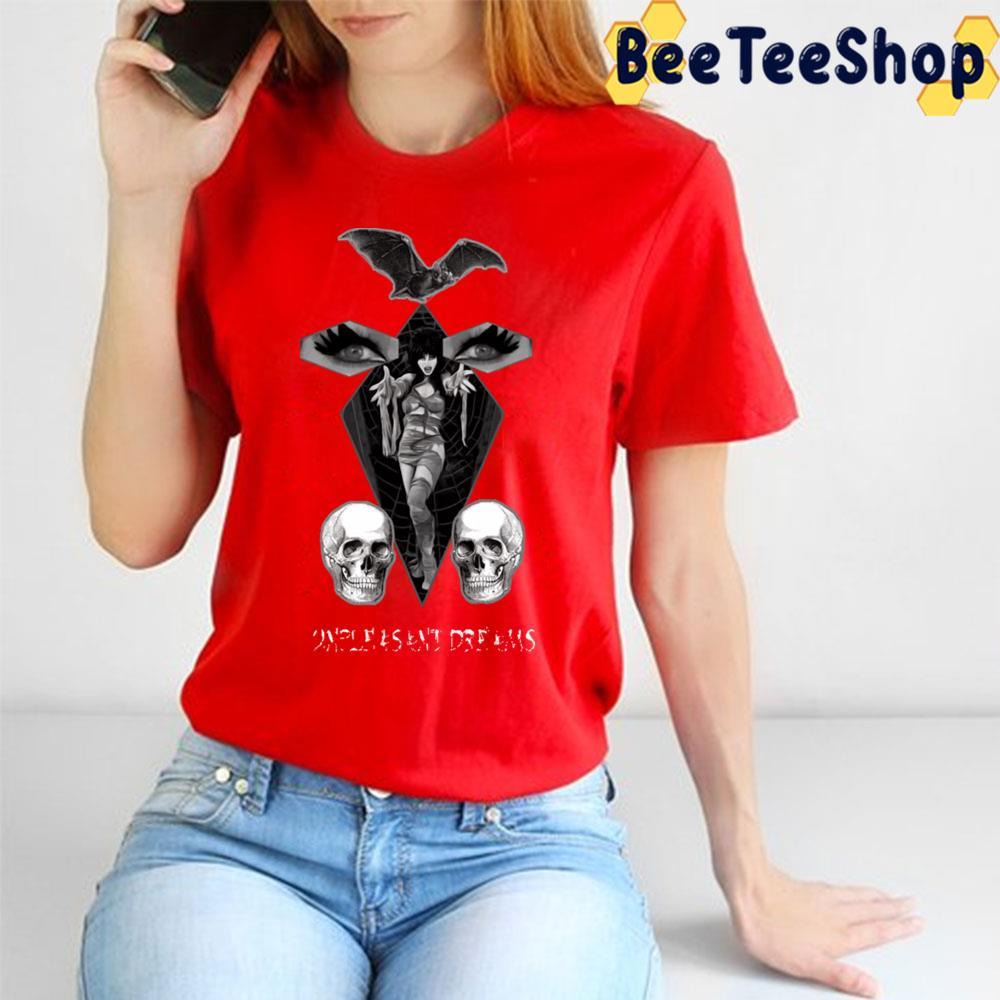 Black Skull Elvira Mistress Of The Dark Happy Halloween Beeteeshop Trending Unisex T-Shirt Black Skull Elvira Mistress Of The Dark Happy Halloween Beeteeshop Trending Unisex T-Shirt