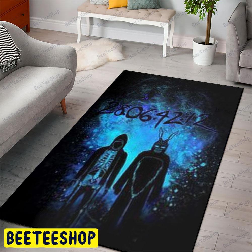 Black Time Donnie Darko Halloween Beeteeshop Rug Rectangle Black Time Donnie Darko Halloween Beeteeshop Rug Rectangle