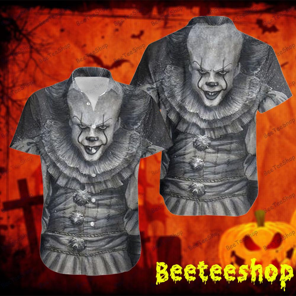 Black White Style Movie It Halloween Beeteeshop Hawaii Shirt Black White Style Movie It Halloween Beeteeshop Hawaii Shirt