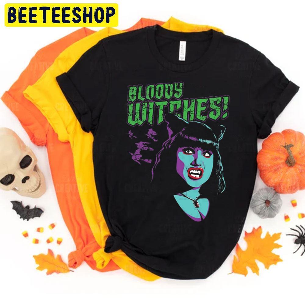 Bloovy The Witches Happy Halloween Beeteeshop Trending Unisex T-Shirt Bloovy The Witches Happy Halloween Beeteeshop Trending Unisex T-Shirt