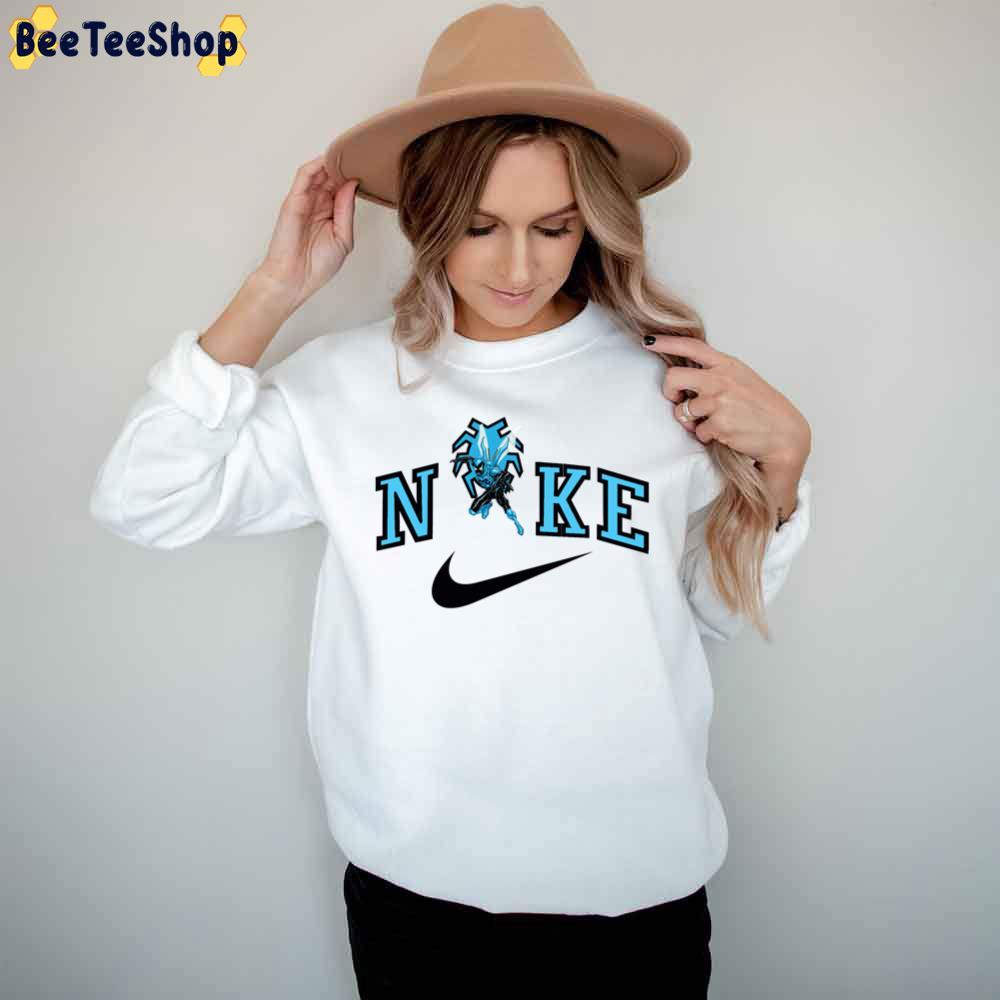 Blue Beetle Logo Mix Nike Beeteeshop Trending Unisex T-Shirt Blue Beetle Logo Mix Nike Beeteeshop Trending Unisex T-Shirt