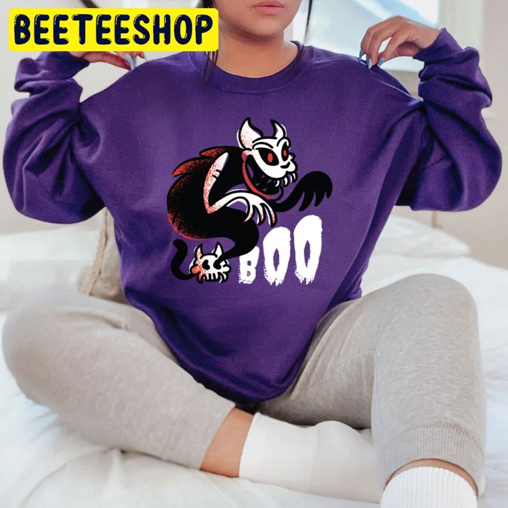 Boo Ghost Cat Halloween Beeteeshop Trending Unisex T-Shirt Boo Ghost Cat Halloween Beeteeshop Trending Unisex T-Shirt