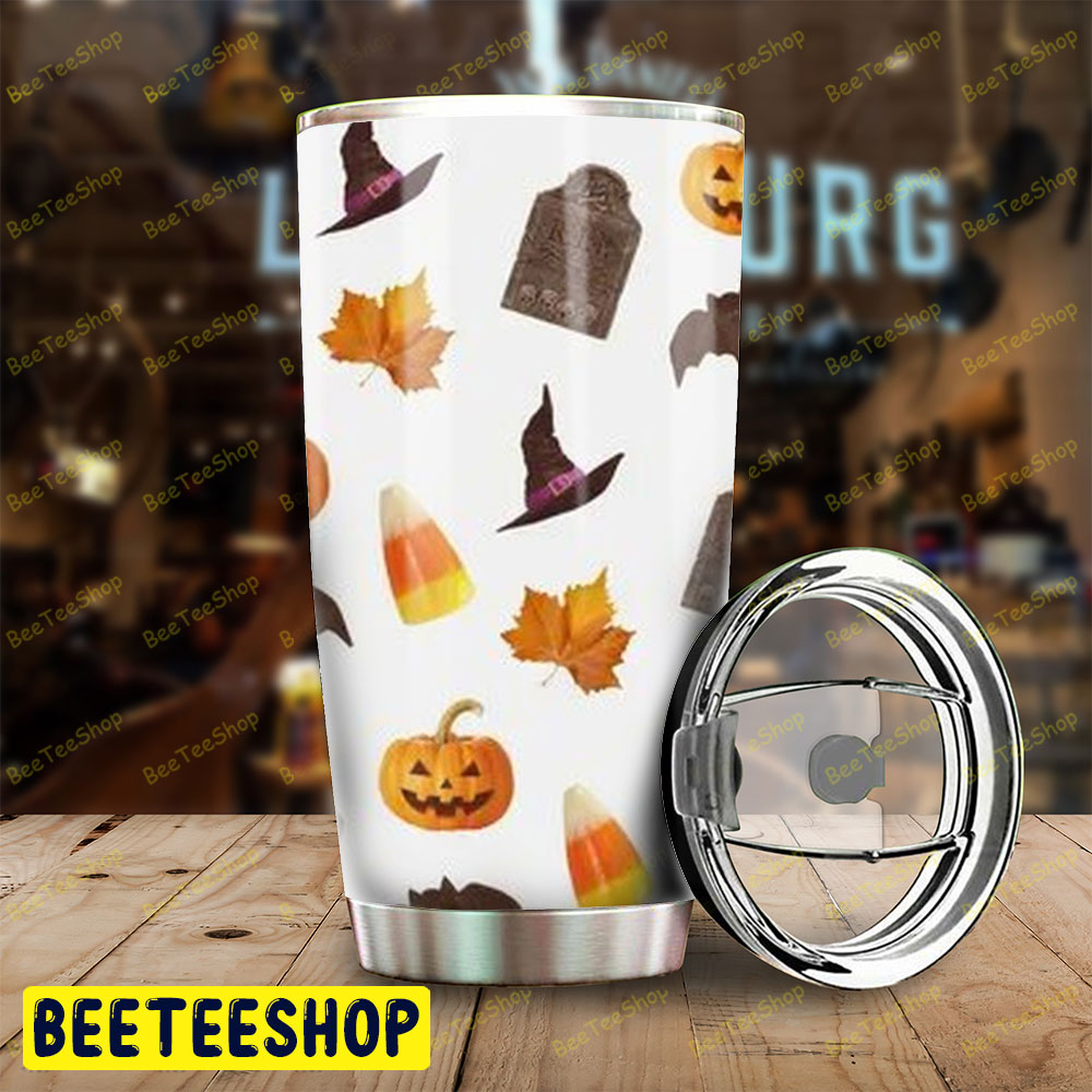 Candy Bats Pumpkins Halloween Pattern 066 Tumbler Candy Bats Pumpkins Halloween Pattern 066 Tumbler