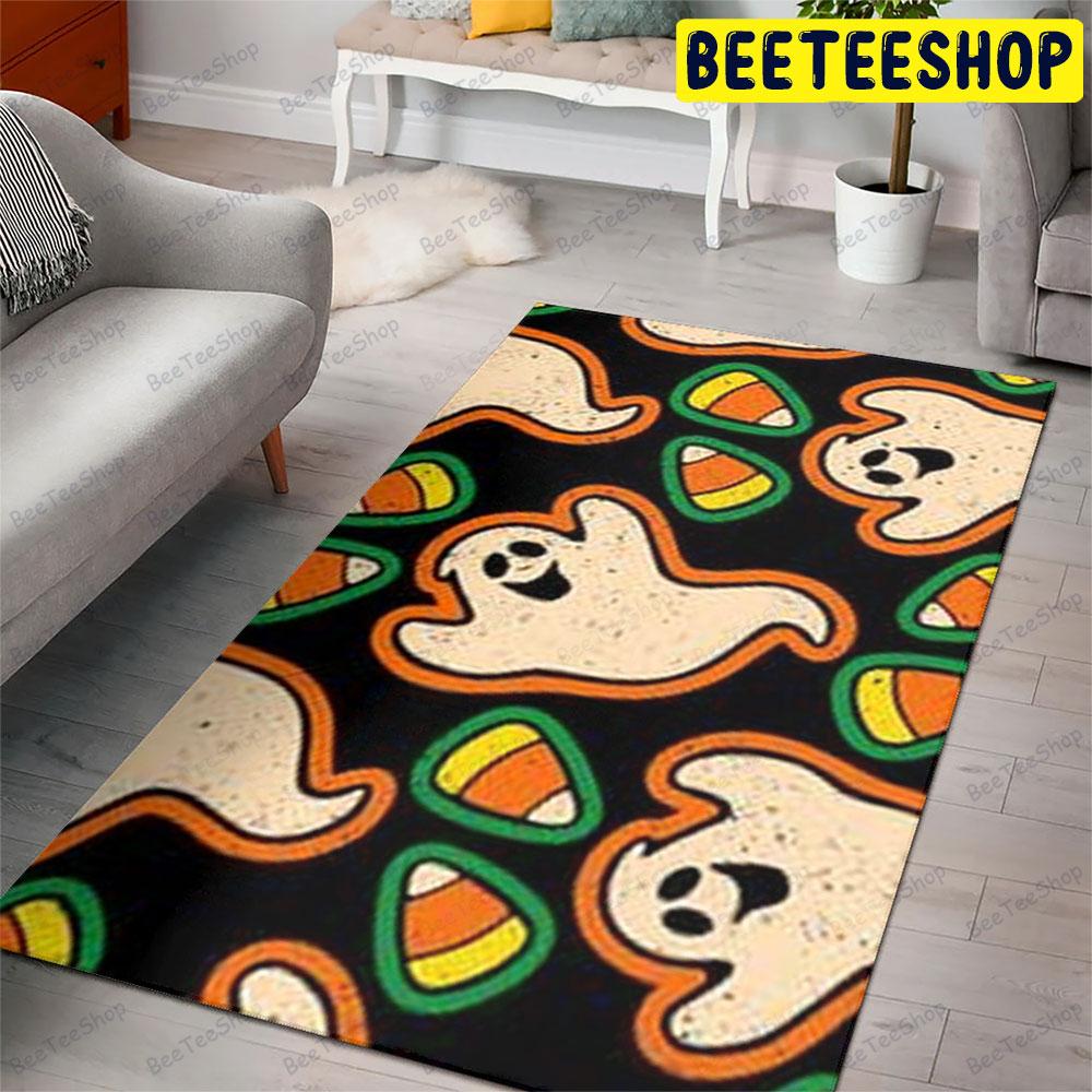 Candy Boos Halloween Pattern 02 Beeteeshop Rug Rectangle Candy Boos Halloween Pattern 02 Beeteeshop Rug Rectangle