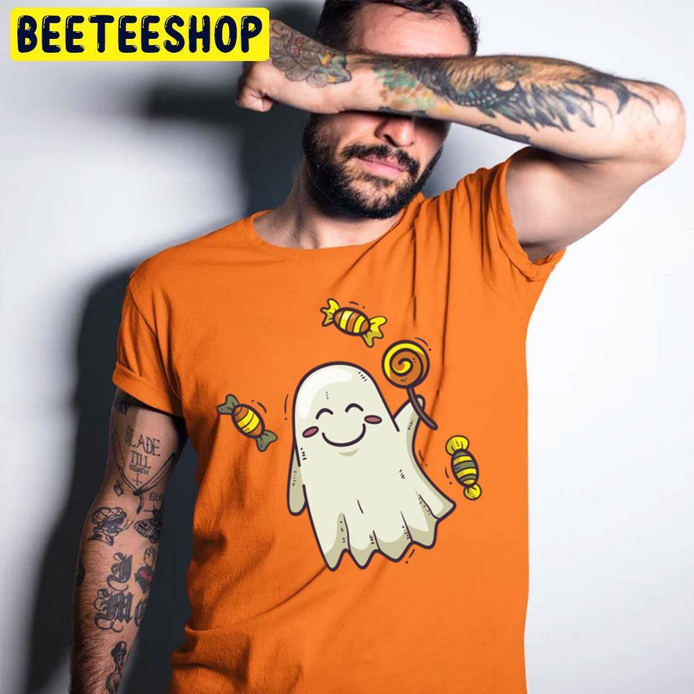 Candy Ghost Casper Happy Halloween Beeteeshop Trending Unisex T-Shirt Candy Ghost Casper Happy Halloween Beeteeshop Trending Unisex T-Shirt