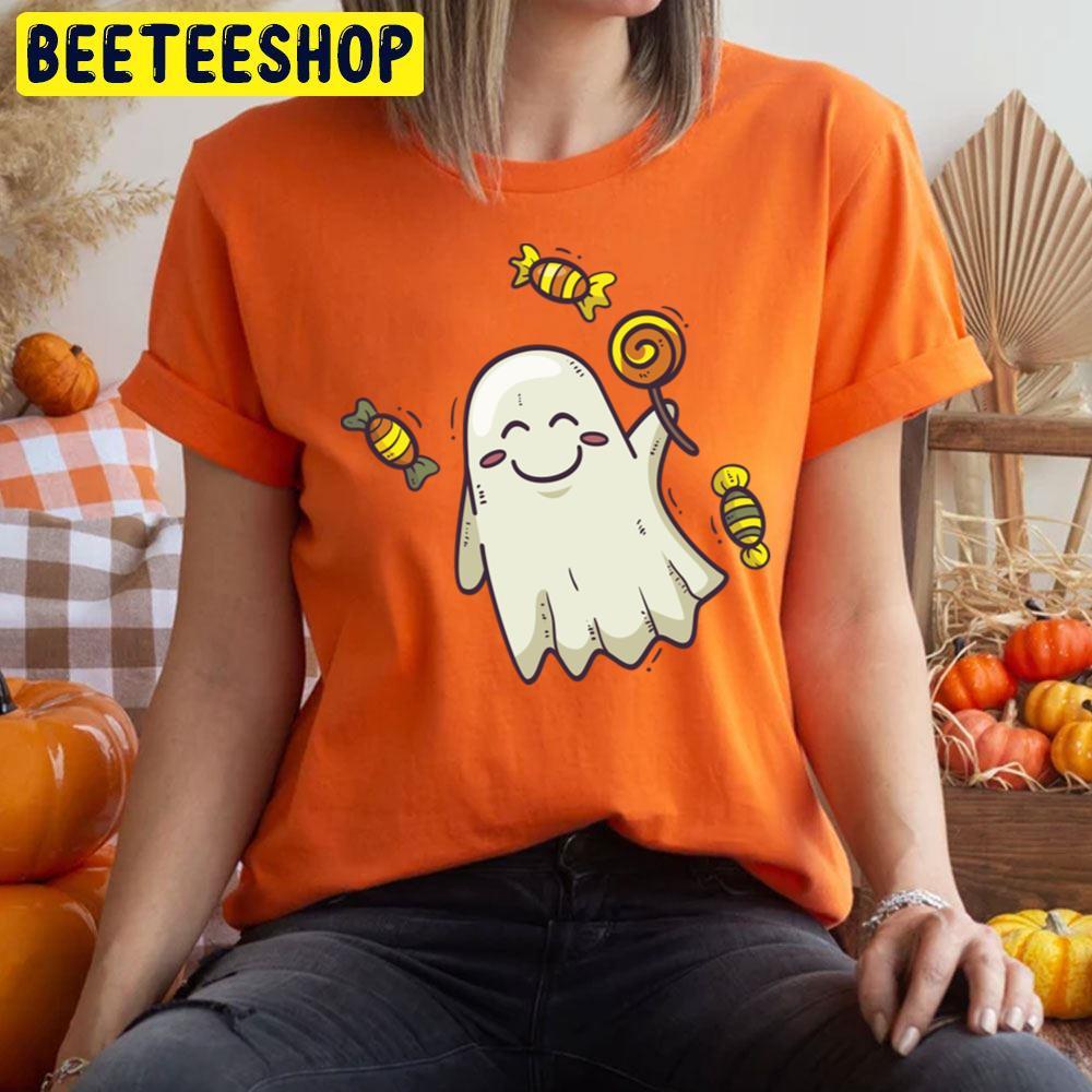 Candy Ghost Casper Happy Halloween Beeteeshop Trending Unisex T-Shirt Candy Ghost Casper Happy Halloween Beeteeshop Trending Unisex T-Shirt