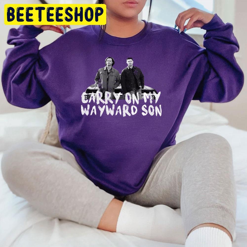 Carry On My Wayward Son Supernatural Happy Halloween Beeteeshop Trending Unisex T-Shirt Carry On My Wayward Son Supernatural Happy Halloween Beeteeshop Trending Unisex T-Shirt