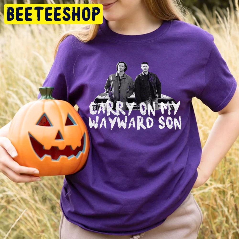 Carry On My Wayward Son Supernatural Happy Halloween Beeteeshop Trending Unisex T-Shirt Carry On My Wayward Son Supernatural Happy Halloween Beeteeshop Trending Unisex T-Shirt