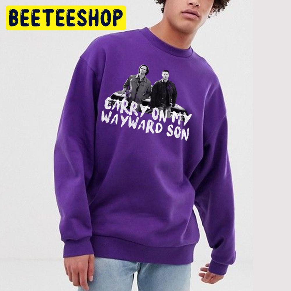 Carry On My Wayward Son Supernatural Happy Halloween Beeteeshop Trending Unisex T-Shirt Carry On My Wayward Son Supernatural Happy Halloween Beeteeshop Trending Unisex T-Shirt