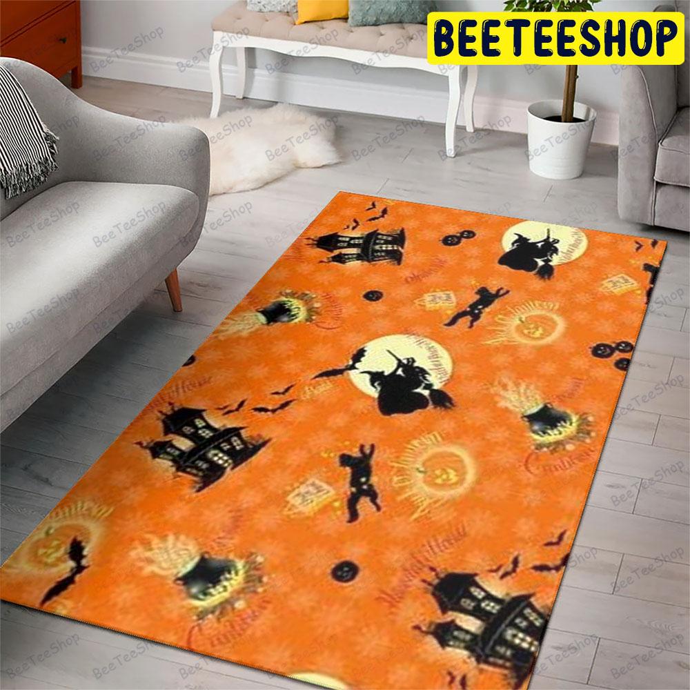 Cats Pumpkins Halloween Pattern 157 Beeteeshop Rug Rectangle Cats Pumpkins Halloween Pattern 157 Beeteeshop Rug Rectangle