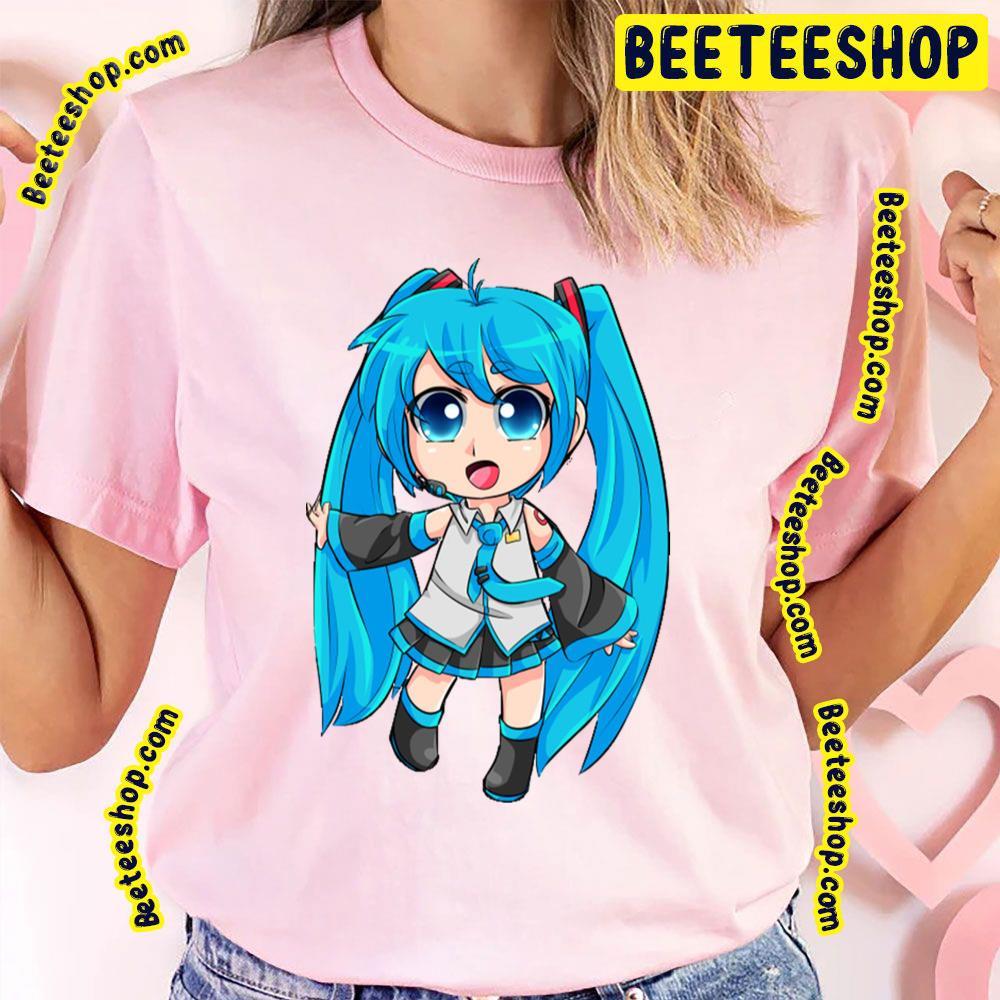 Chibi Sing Hatsune Miku Vocaloid Beeteeshop Trending Unisex T-Shirt Chibi Sing Hatsune Miku Vocaloid Beeteeshop Trending Unisex T-Shirt