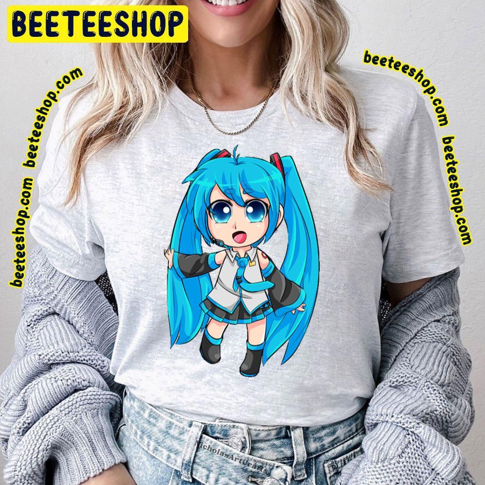 Chibi Sing Hatsune Miku Vocaloid Beeteeshop Trending Unisex T-Shirt Chibi Sing Hatsune Miku Vocaloid Beeteeshop Trending Unisex T-Shirt