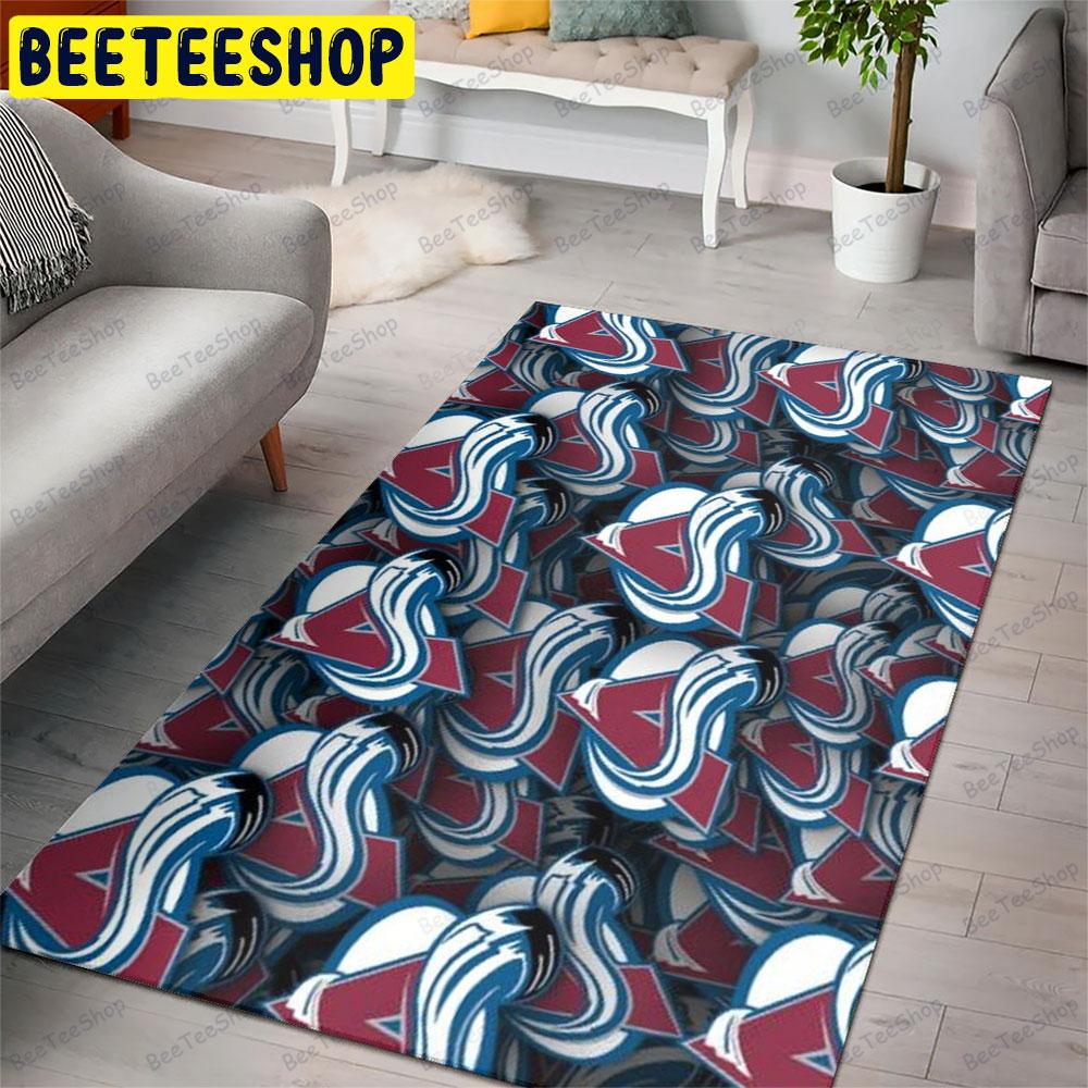 Colorado Avalanche 22 American Sports Teams Beeteeshop Rug Rectangle Colorado Avalanche 22 American Sports Teams Beeteeshop Rug Rectangle