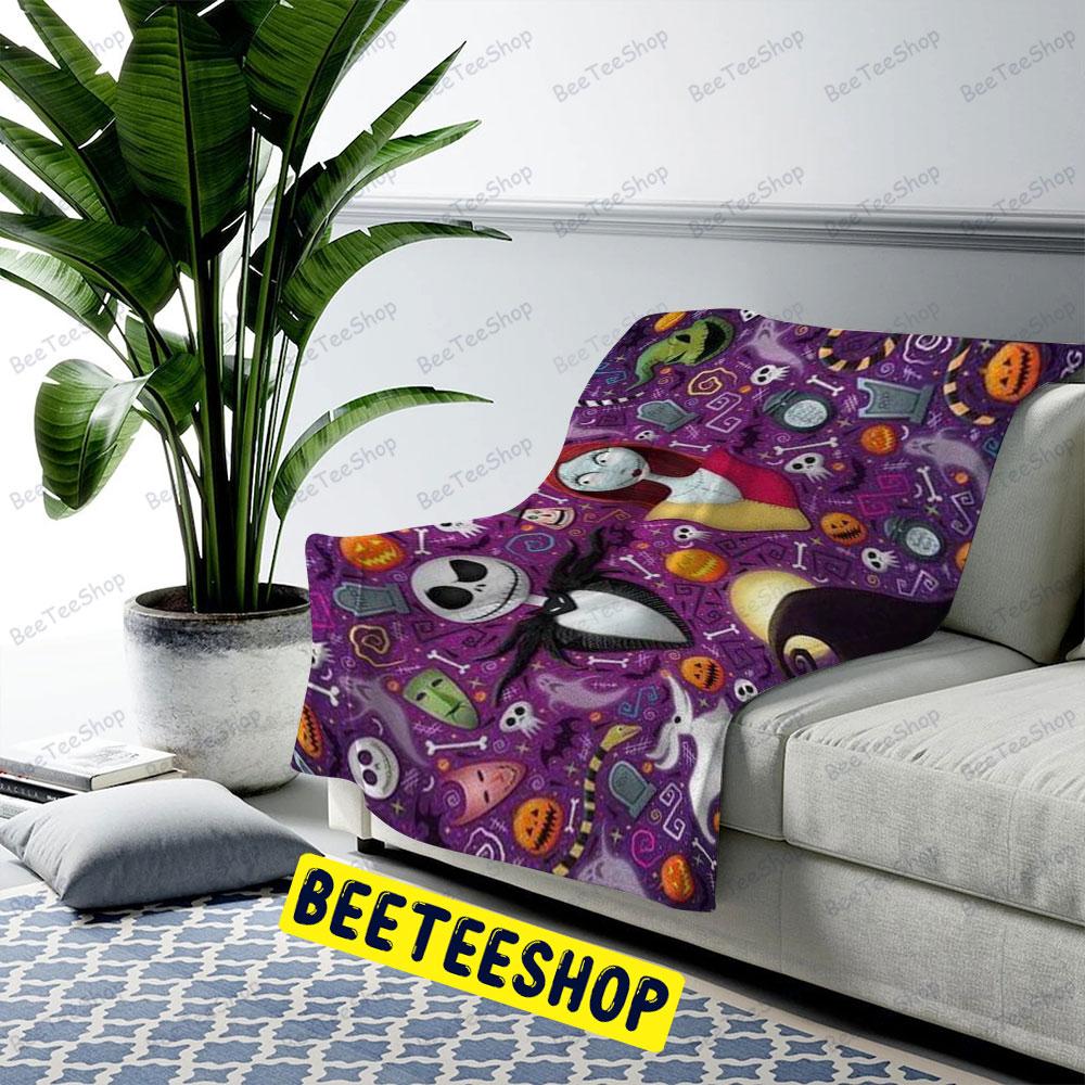Couple With Mask The Nightmare Before Christmas Halloween Beeteeshop US Cozy Blanket Couple With Mask The Nightmare Before Christmas Halloween Beeteeshop US Cozy Blanket