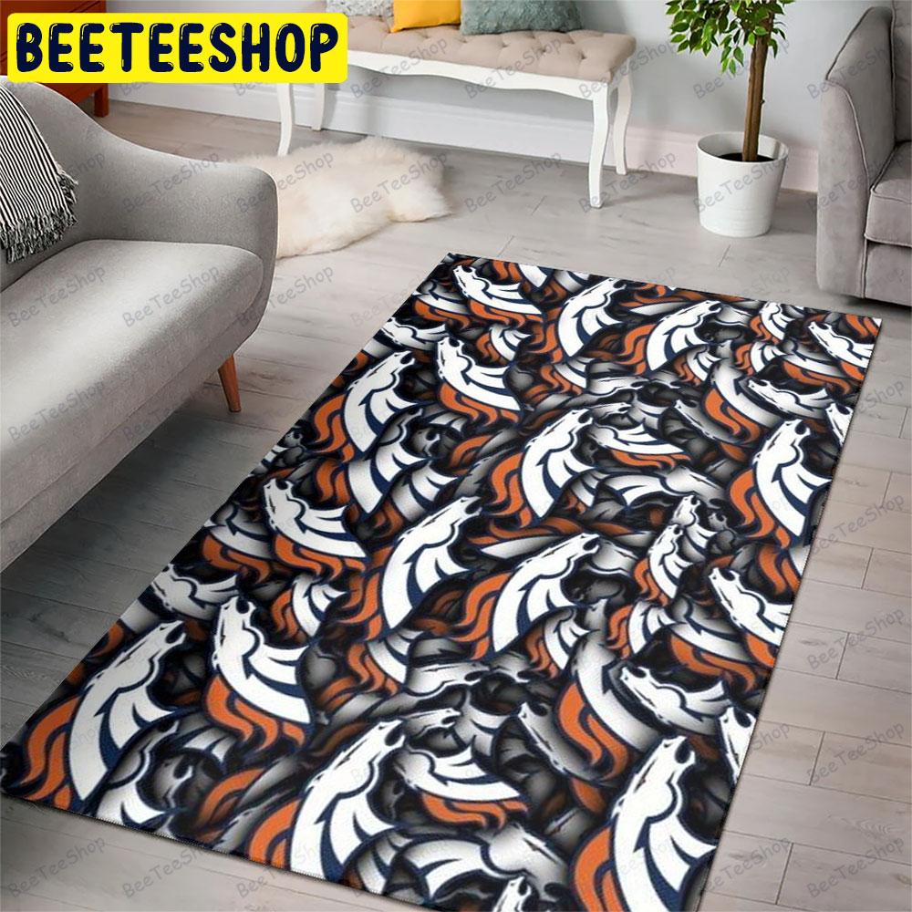 Denver Broncos American Sports Teams Beeteeshop Rug Rectangle Denver Broncos American Sports Teams Beeteeshop Rug Rectangle