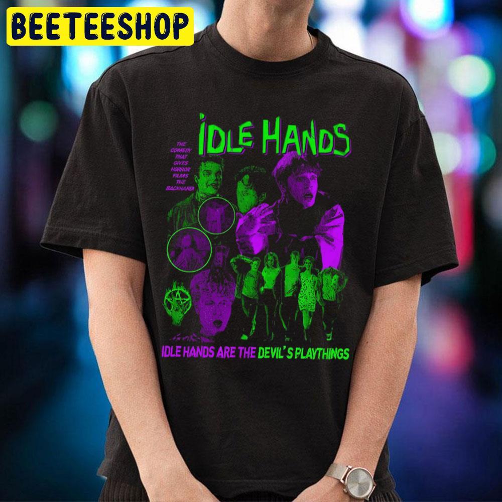 Devil's Play Things Idle Hands Happy Halloween Beeteeshop Trending Unisex T-Shirt Devil's Play Things Idle Hands Happy Halloween Beeteeshop Trending Unisex T-Shirt