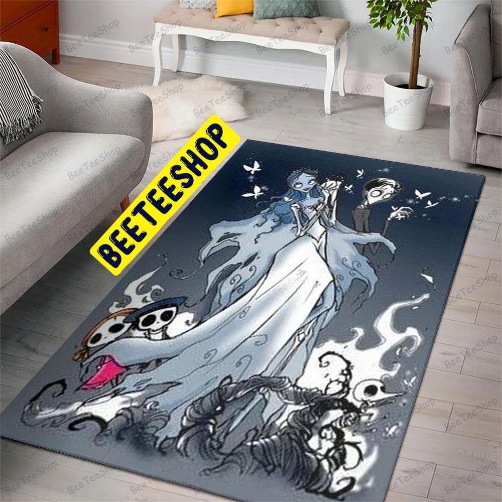 Doll Couple Corpse Bride Halloween Beeteeshop Rug Rectangle Doll Couple Corpse Bride Halloween Beeteeshop Rug Rectangle