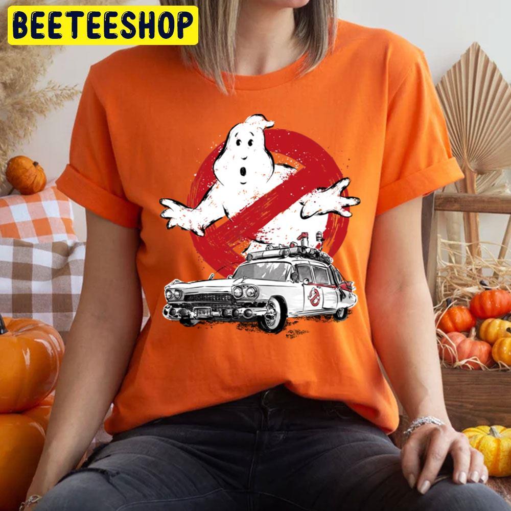 Ecto1 Sumie Ghostbusters Happy Halloween Beeteeshop Trending Unisex T-Shirt Ecto1 Sumie Ghostbusters Happy Halloween Beeteeshop Trending Unisex T-Shirt