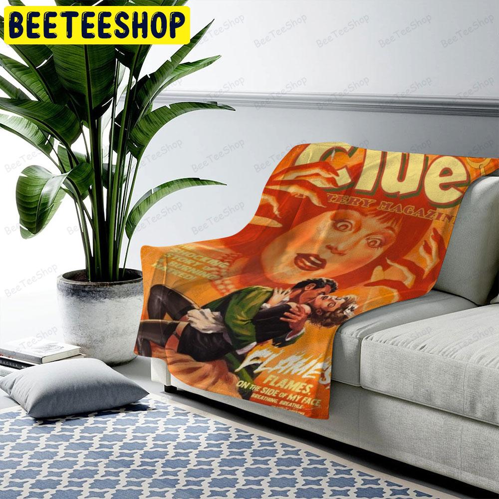 Flames Clue Halloween Beeteeshop US Cozy Blanket Flames Clue Halloween Beeteeshop US Cozy Blanket