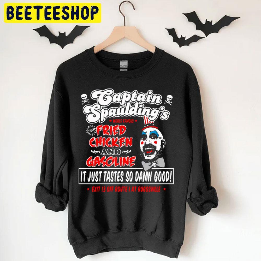 Fried Chicken And Gasoline House Of 1000 Corpses Happy Halloween Beeteeshop Trending Unisex T-Shirt Fried Chicken And Gasoline House Of 1000 Corpses Happy Halloween Beeteeshop Trending Unisex T-Shirt