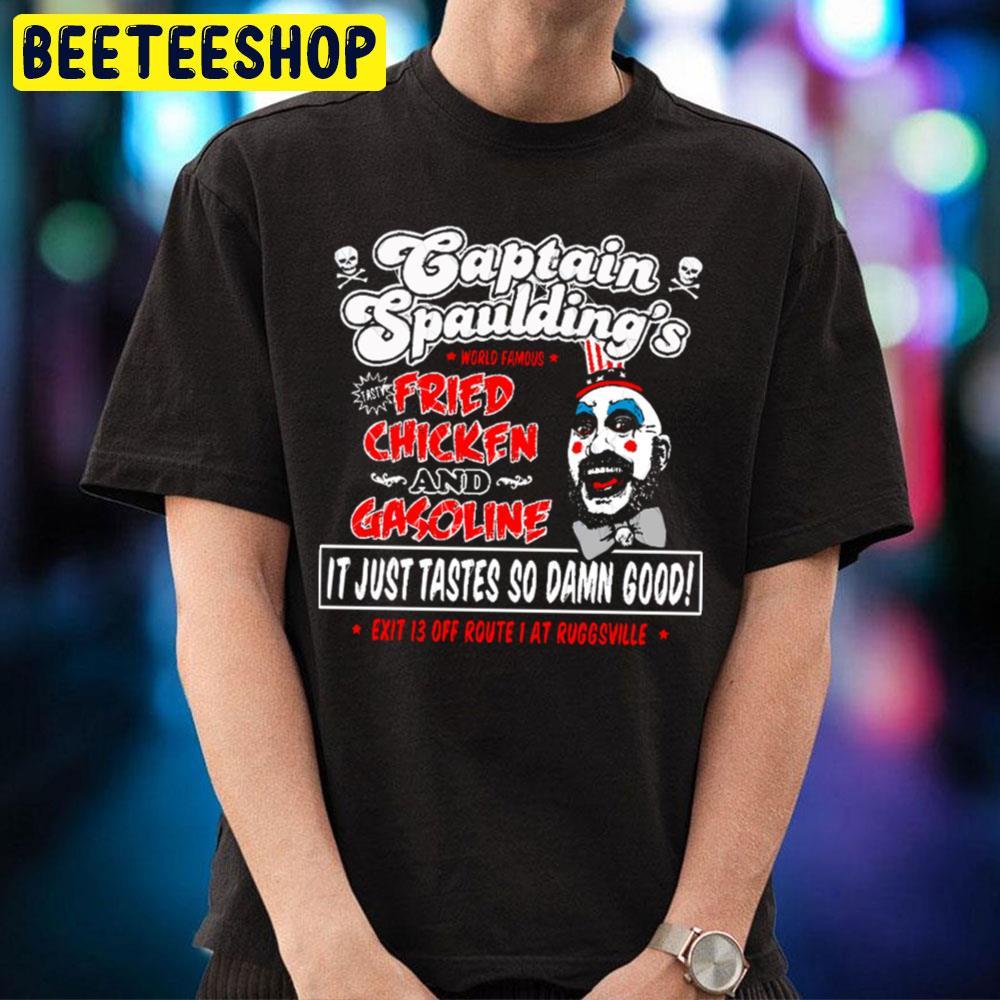 Fried Chicken And Gasoline House Of 1000 Corpses Happy Halloween Beeteeshop Trending Unisex T-Shirt Fried Chicken And Gasoline House Of 1000 Corpses Happy Halloween Beeteeshop Trending Unisex T-Shirt