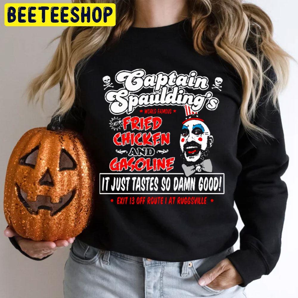 Fried Chicken And Gasoline House Of 1000 Corpses Happy Halloween Beeteeshop Trending Unisex T-Shirt Fried Chicken And Gasoline House Of 1000 Corpses Happy Halloween Beeteeshop Trending Unisex T-Shirt
