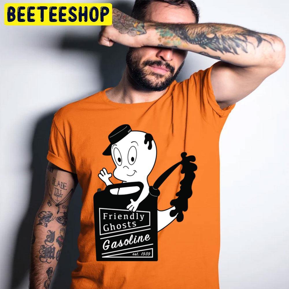 Friendly Ghosts Gasoline Casper Happy Halloween Beeteeshop Trending Unisex T-Shirt Friendly Ghosts Gasoline Casper Happy Halloween Beeteeshop Trending Unisex T-Shirt
