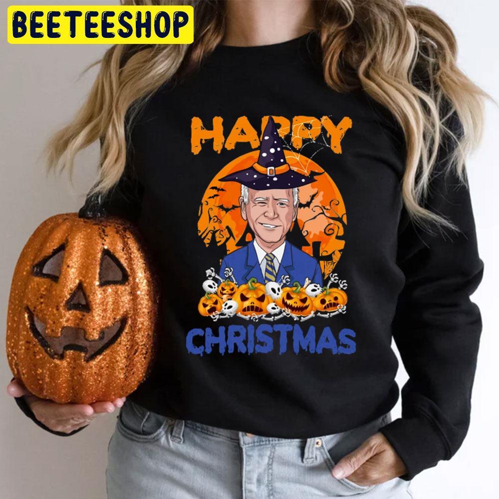 Funny Joe Biden Halloween Happy Christmas Witch Hat Anti Biden Beeteeshop Trending Unisex T-Shirt Funny Joe Biden Halloween Happy Christmas Witch Hat Anti Biden Beeteeshop Trending Unisex T-Shirt