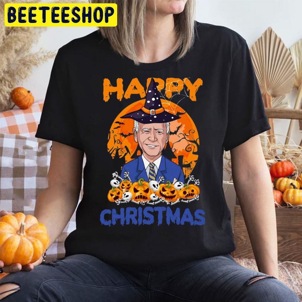 Funny Joe Biden Halloween Happy Christmas Witch Hat Anti Biden Beeteeshop Trending Unisex T-Shirt Funny Joe Biden Halloween Happy Christmas Witch Hat Anti Biden Beeteeshop Trending Unisex T-Shirt