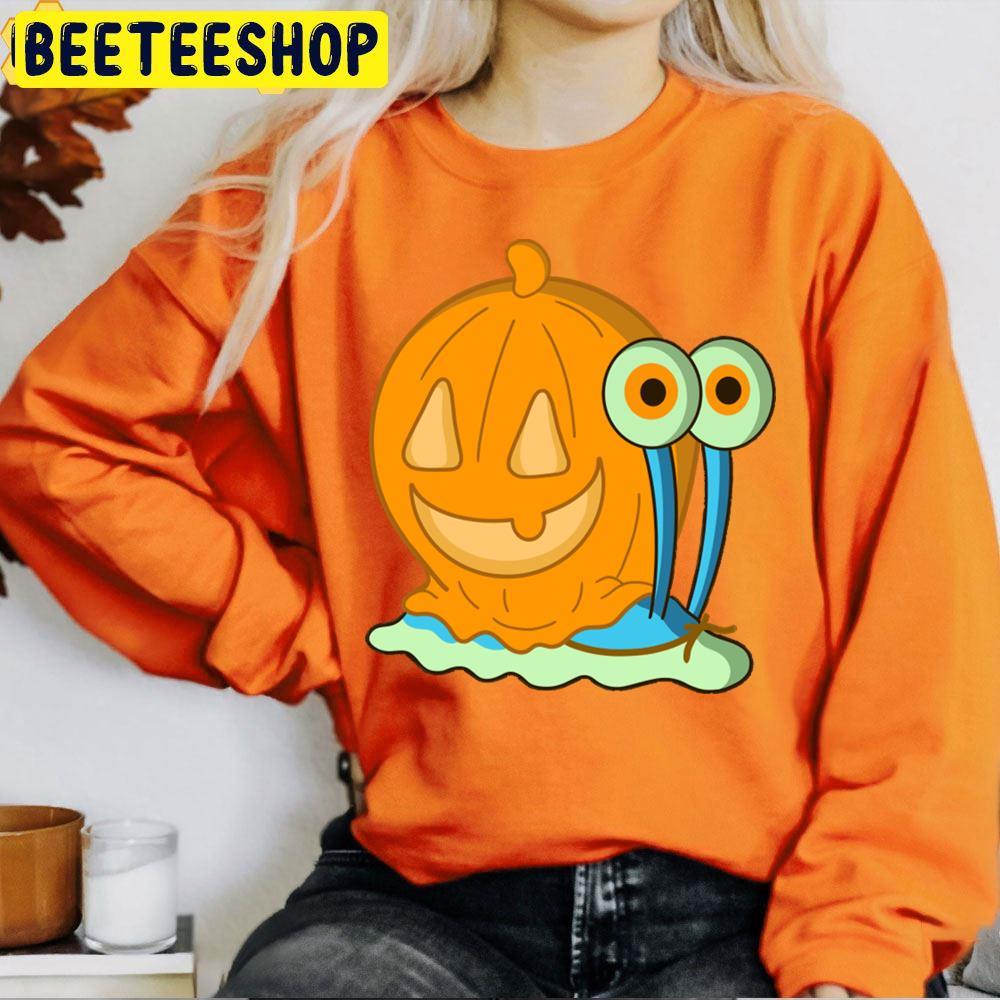 Gary Spongebob With Pumpkin Halloween Beeteeshop Trending Unisex T-Shirt Gary Spongebob With Pumpkin Halloween Beeteeshop Trending Unisex T-Shirt