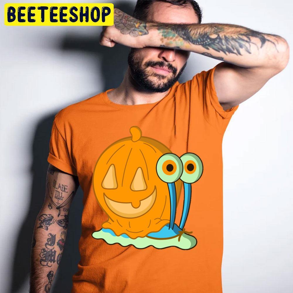 Gary Spongebob With Pumpkin Halloween Beeteeshop Trending Unisex T-Shirt Gary Spongebob With Pumpkin Halloween Beeteeshop Trending Unisex T-Shirt
