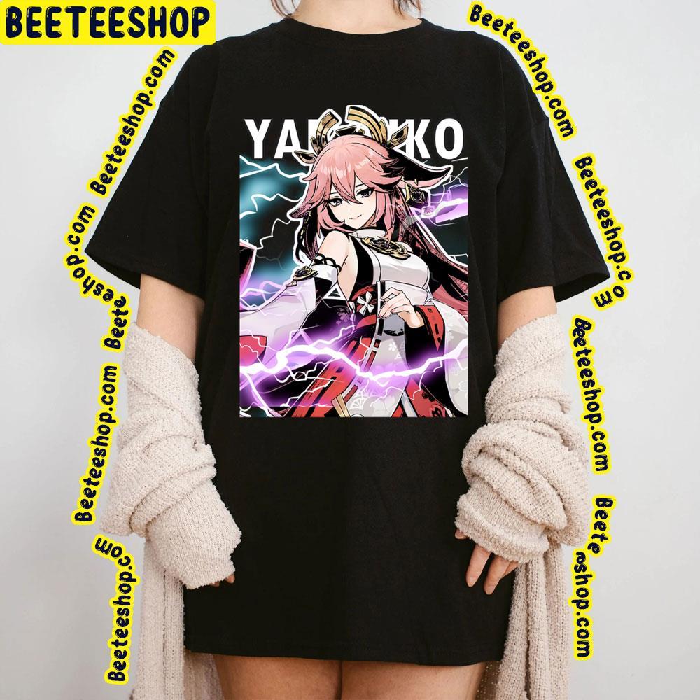 Genshin Impac Miko Beeteeshop Trending Unisex T-Shirt Genshin Impac Miko Beeteeshop Trending Unisex T-Shirt