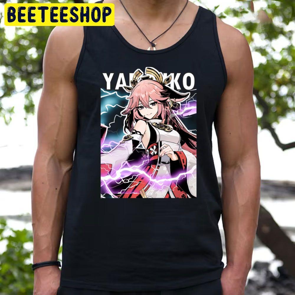 Genshin Impac Miko Beeteeshop Trending Unisex T-Shirt Genshin Impac Miko Beeteeshop Trending Unisex T-Shirt