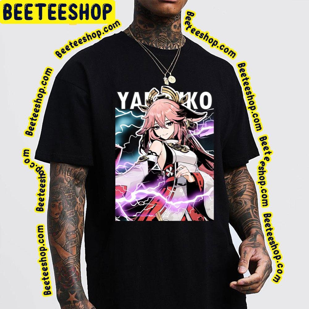 Genshin Impac Miko Beeteeshop Trending Unisex T-Shirt Genshin Impac Miko Beeteeshop Trending Unisex T-Shirt
