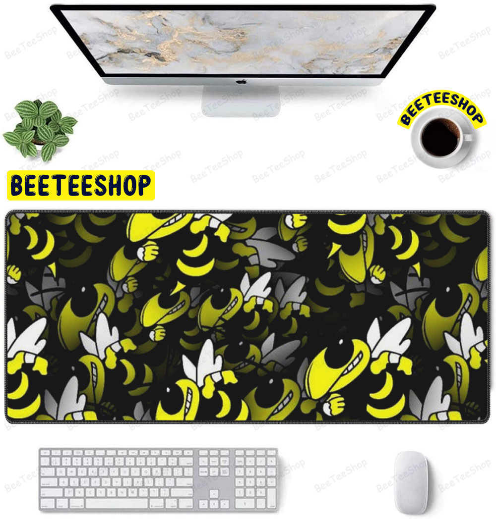 Georgia Institute Of Technology Yellow Jackets Black American Sports Teams Mouse Pad Georgia Institute Of Technology Yellow Jackets Black American Sports Teams Mouse Pad