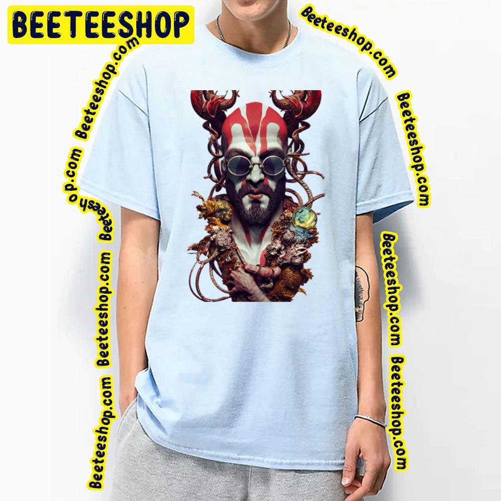Gow Surreal Cyberpunk God Of War Ragnarok Beeteeshop Trending Unisex T-Shirt Gow Surreal Cyberpunk God Of War Ragnarok Beeteeshop Trending Unisex T-Shirt