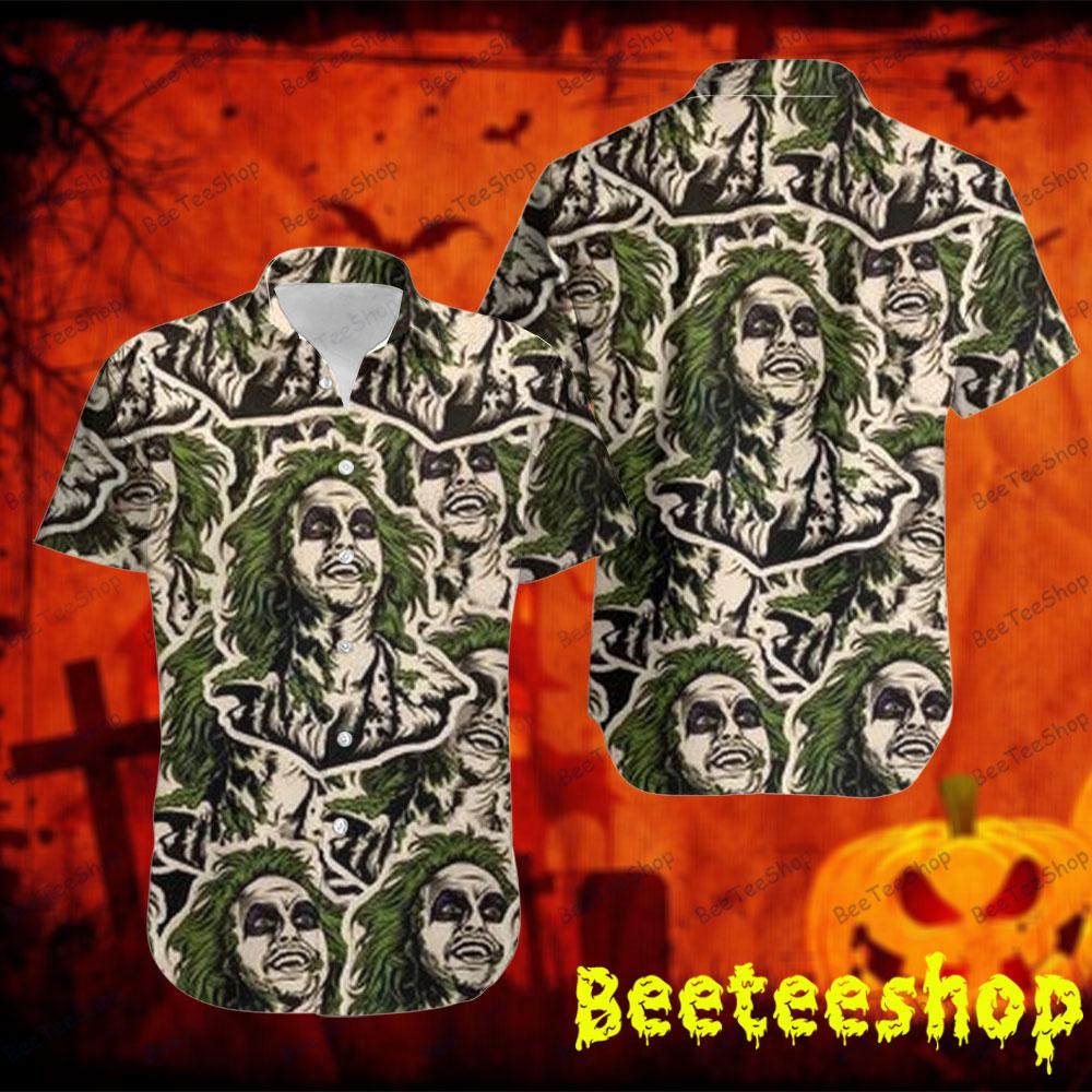 Green Hair Michael Keaton Beetlejuice Halloween Beeteeshop Hawaii Shirt Green Hair Michael Keaton Beetlejuice Halloween Beeteeshop Hawaii Shirt