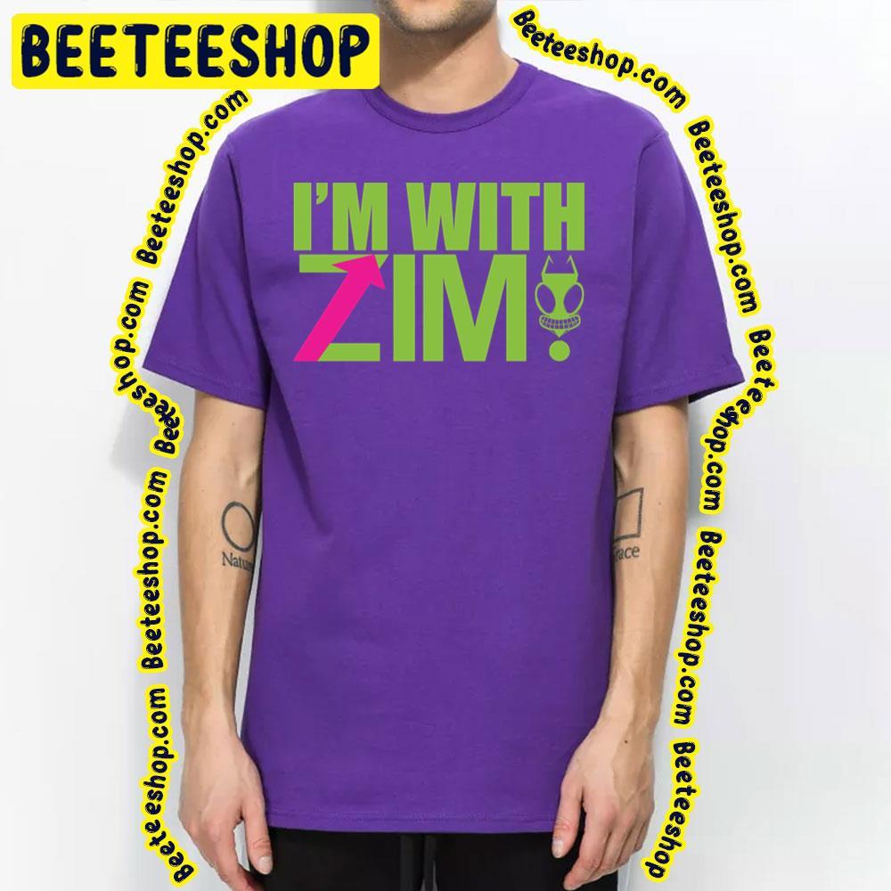 Green Text I'm With Invader Zim Beeteeshop Trending Unisex T-Shirt Green Text I'm With Invader Zim Beeteeshop Trending Unisex T-Shirt
