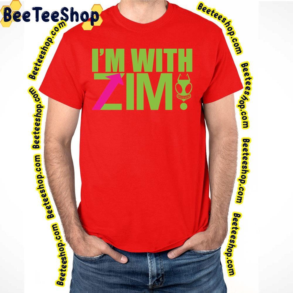 Green Text I'm With Invader Zim Beeteeshop Trending Unisex T-Shirt Green Text I'm With Invader Zim Beeteeshop Trending Unisex T-Shirt
