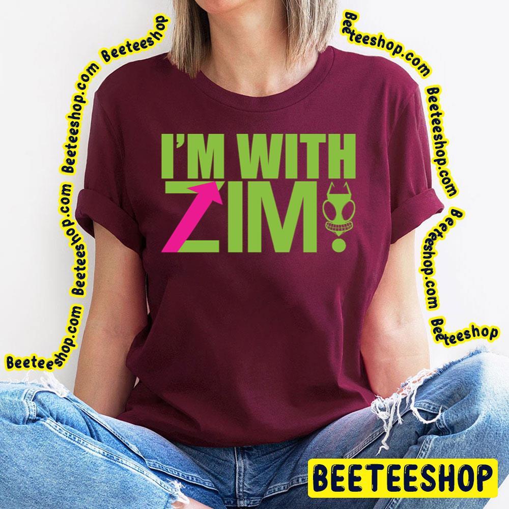 Green Text I'm With Invader Zim Beeteeshop Trending Unisex T-Shirt Green Text I'm With Invader Zim Beeteeshop Trending Unisex T-Shirt