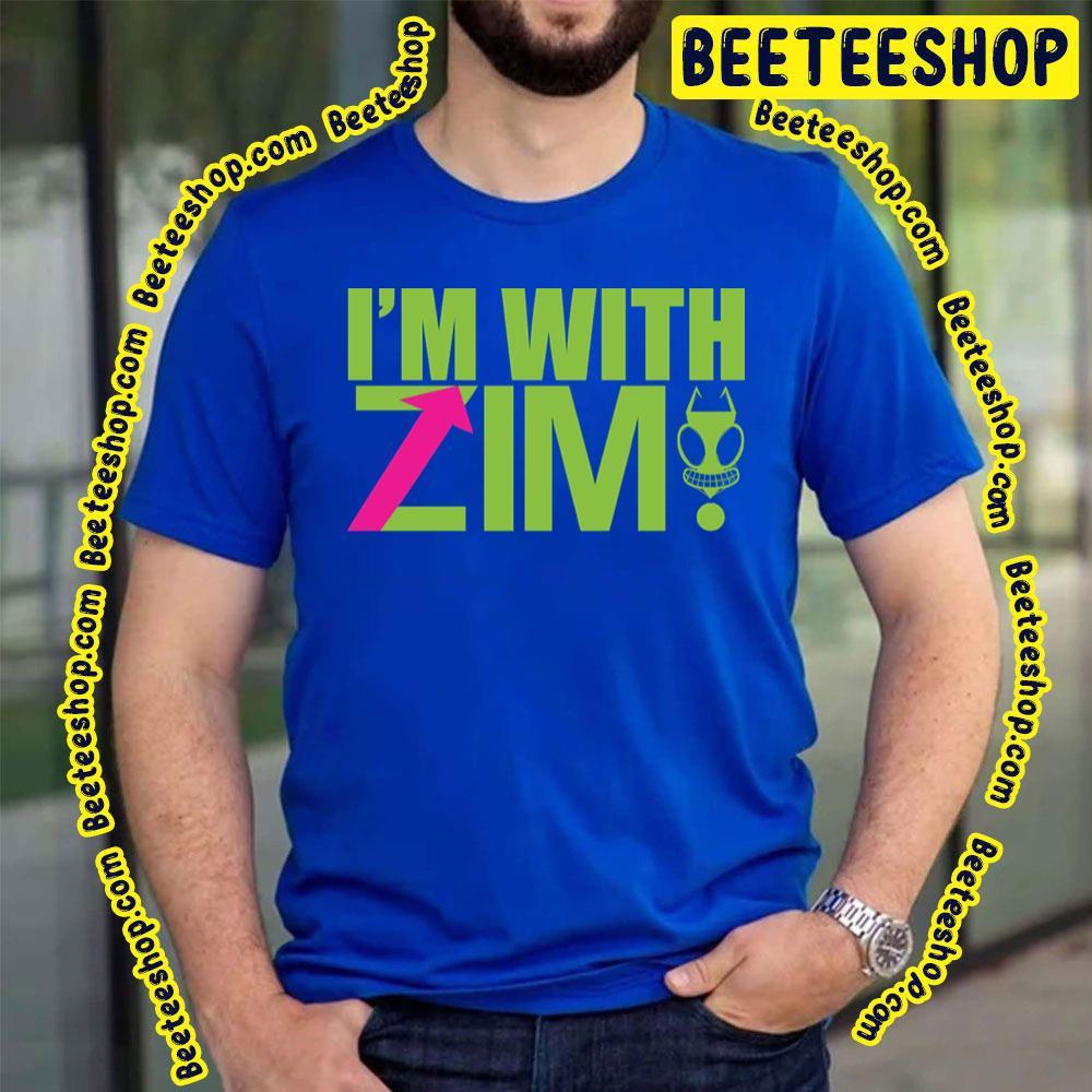 Green Text I'm With Invader Zim Beeteeshop Trending Unisex T-Shirt Green Text I'm With Invader Zim Beeteeshop Trending Unisex T-Shirt