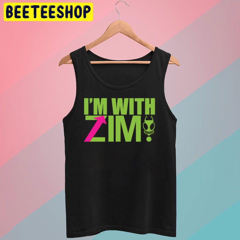 Green Text I'm With Invader Zim Beeteeshop Trending Unisex T-Shirt Green Text I'm With Invader Zim Beeteeshop Trending Unisex T-Shirt